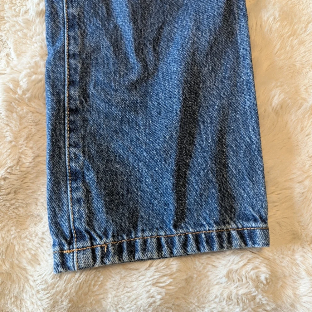 Garage High-Rise Straight Leg Blue Jeans - Picture 5 of 6